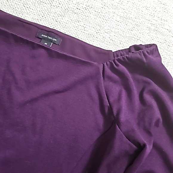 Ann Taylor Dark purple 💜 Tailored top xs - Picture 2 of 9